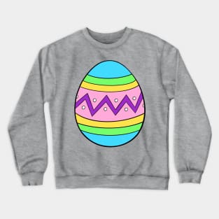 Pastel Zig Zag Easter Egg Crewneck Sweatshirt